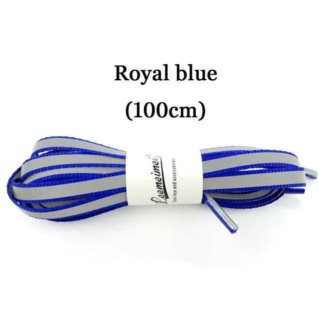 3M Reflective Laces High Visibility Shoe Laces Safety Luminous Glowing Shoelaces in the dark 100cm