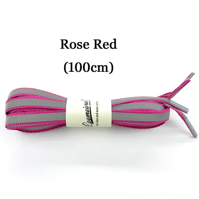 3M Reflective Laces High Visibility Shoe Laces Safety Luminous Glowing Shoelaces in the dark 100cm