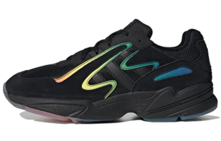 Adidas Originals Yung-96 Chunky Unisex Sneakers, Black/Yellow/Blue