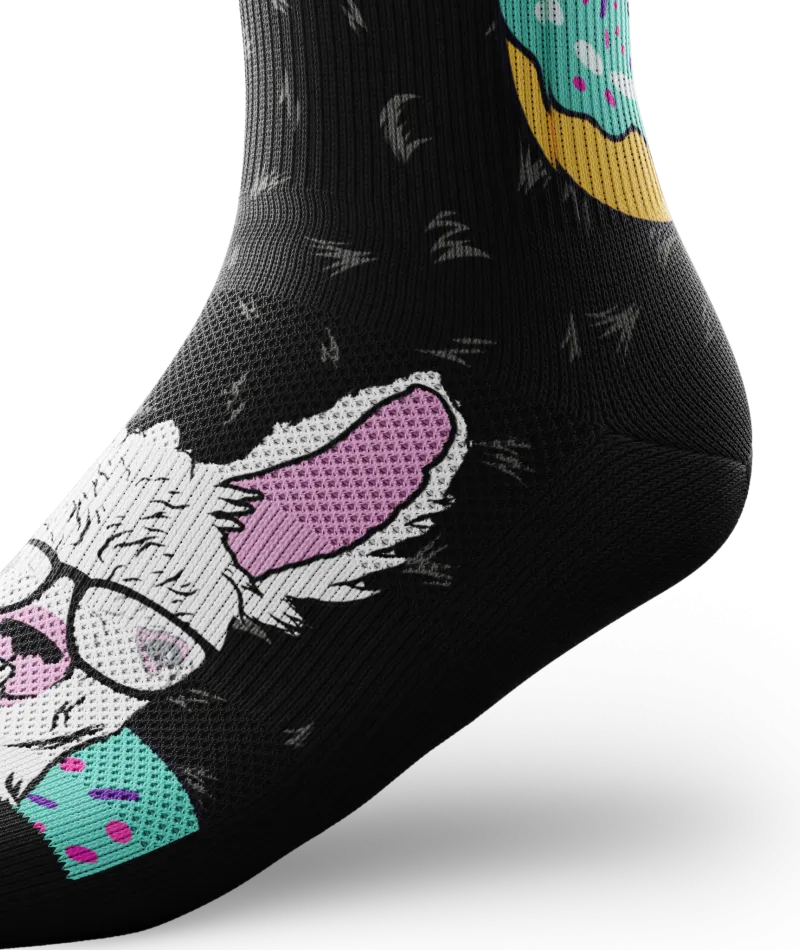 Alpaca Donut Crew Socks
