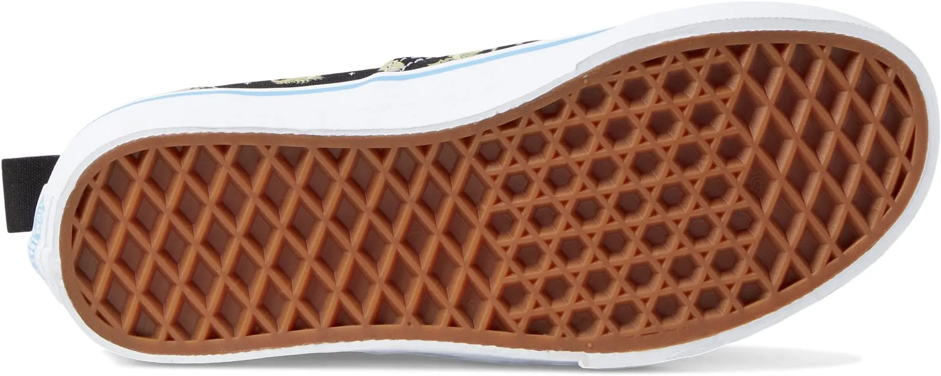 Authentic Elastic Lace Vans in Glow Cosmic Zoo Black/Blue