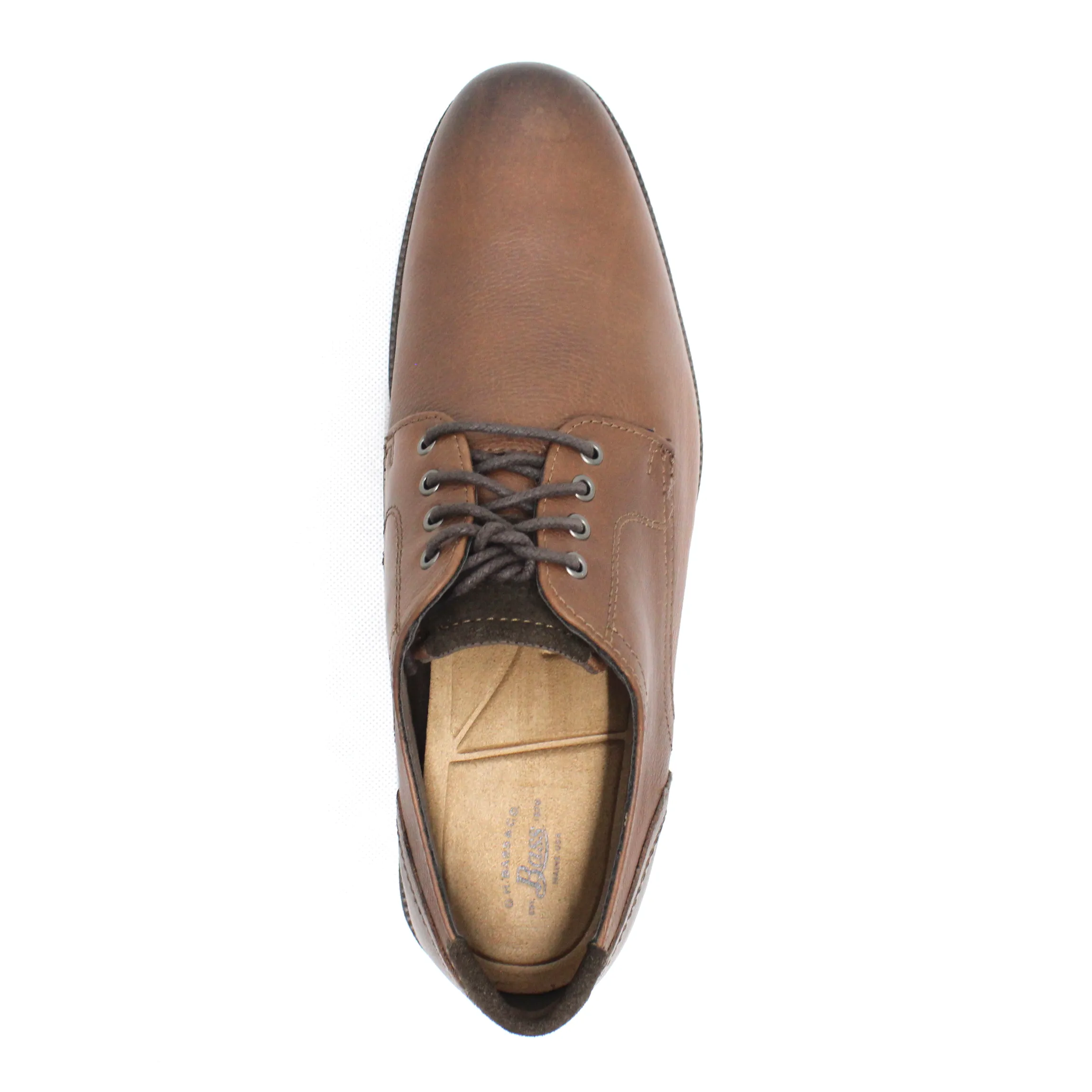 BASS-SCHAEFER MENS OXFORD(BROWN)