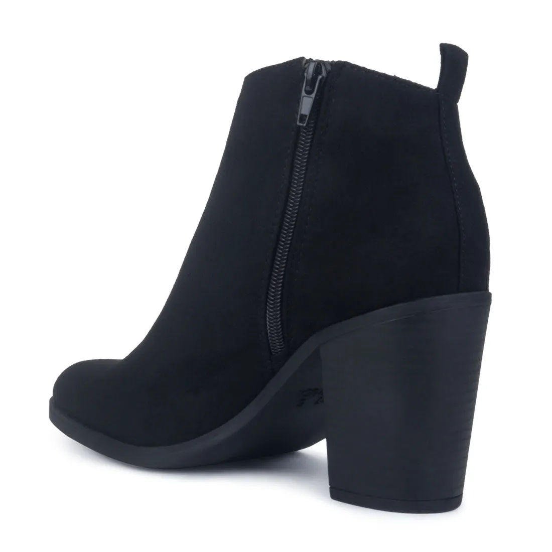 Black Block Heeled Boot