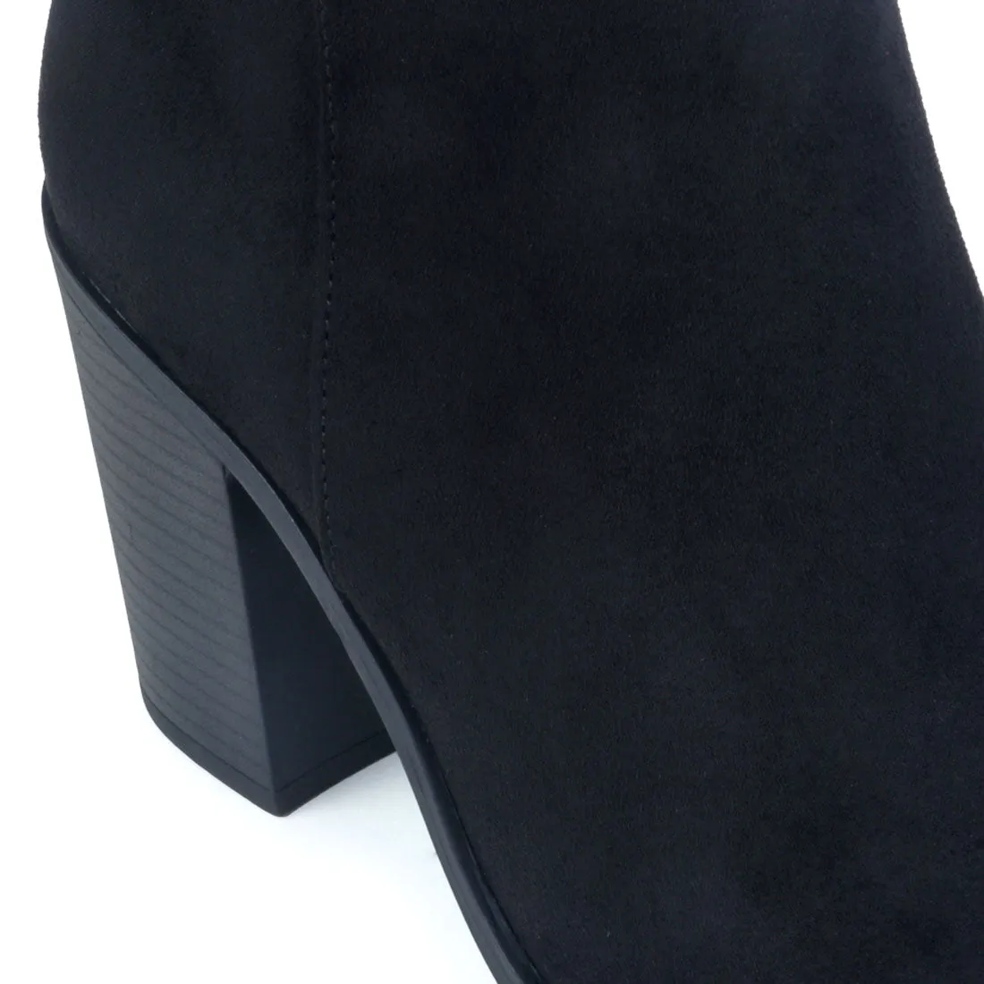 Black Block Heeled Boot