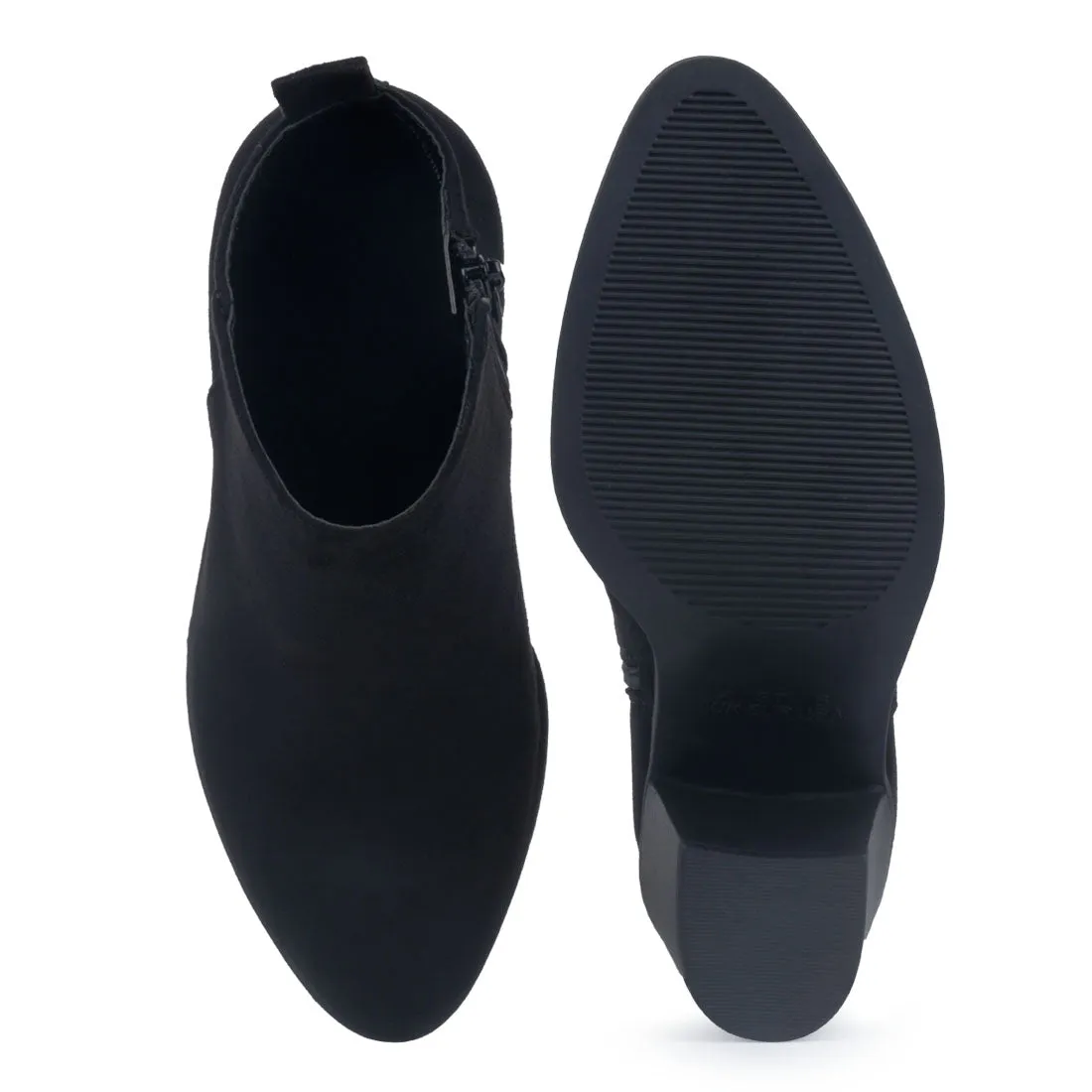 Black Block Heeled Boot