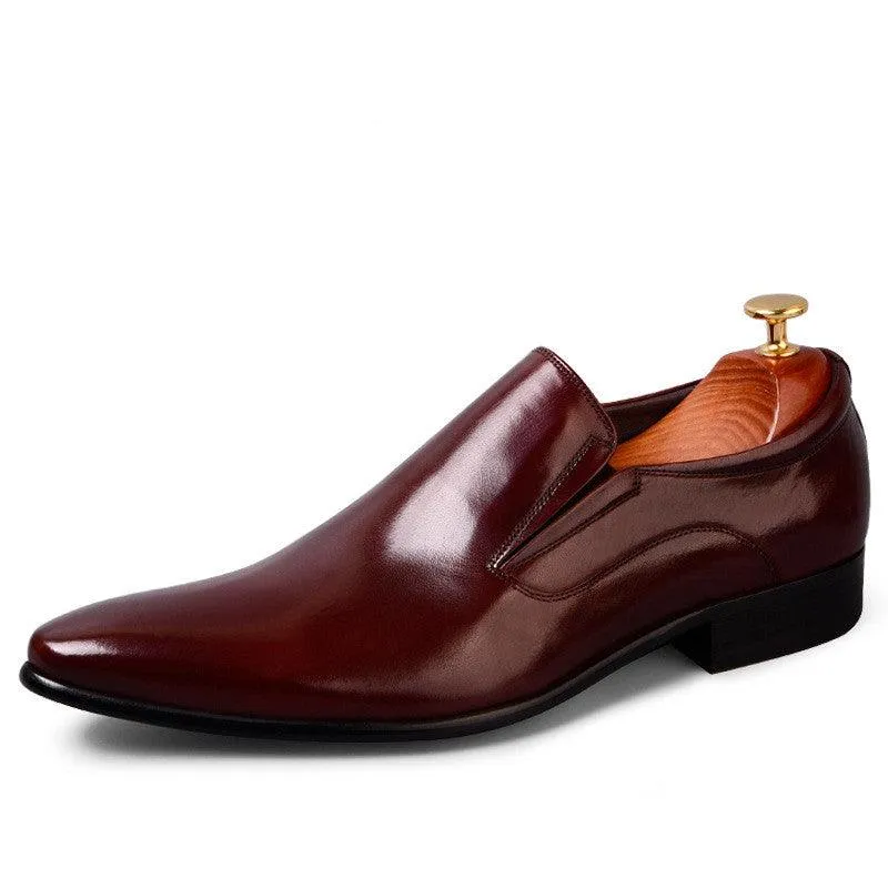 Classic British Pointed Oxford Men's Shoes