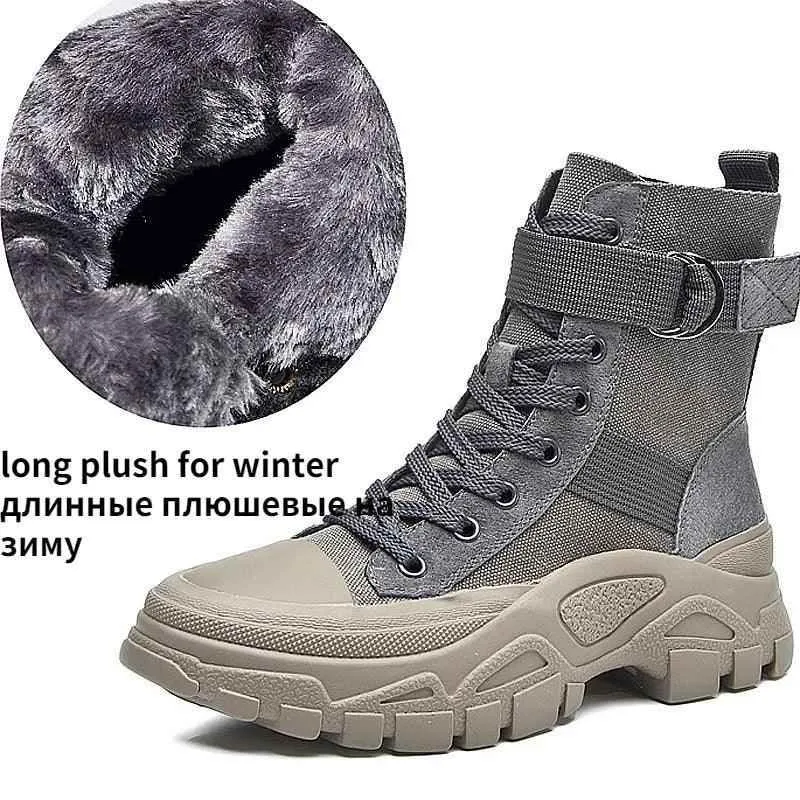 Comfortable Ankle Boots High-top Thick-soled Women's Casual Shoes GCS2355