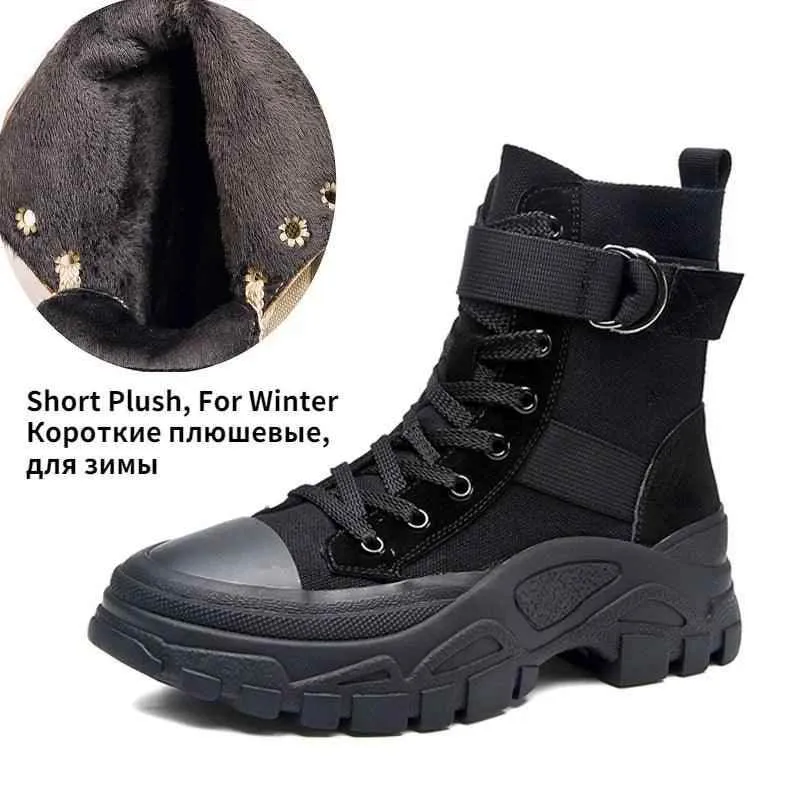 Comfortable Ankle Boots High-top Thick-soled Women's Casual Shoes GCS2355