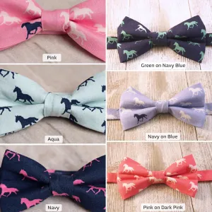 Derby Horses Bow Tie