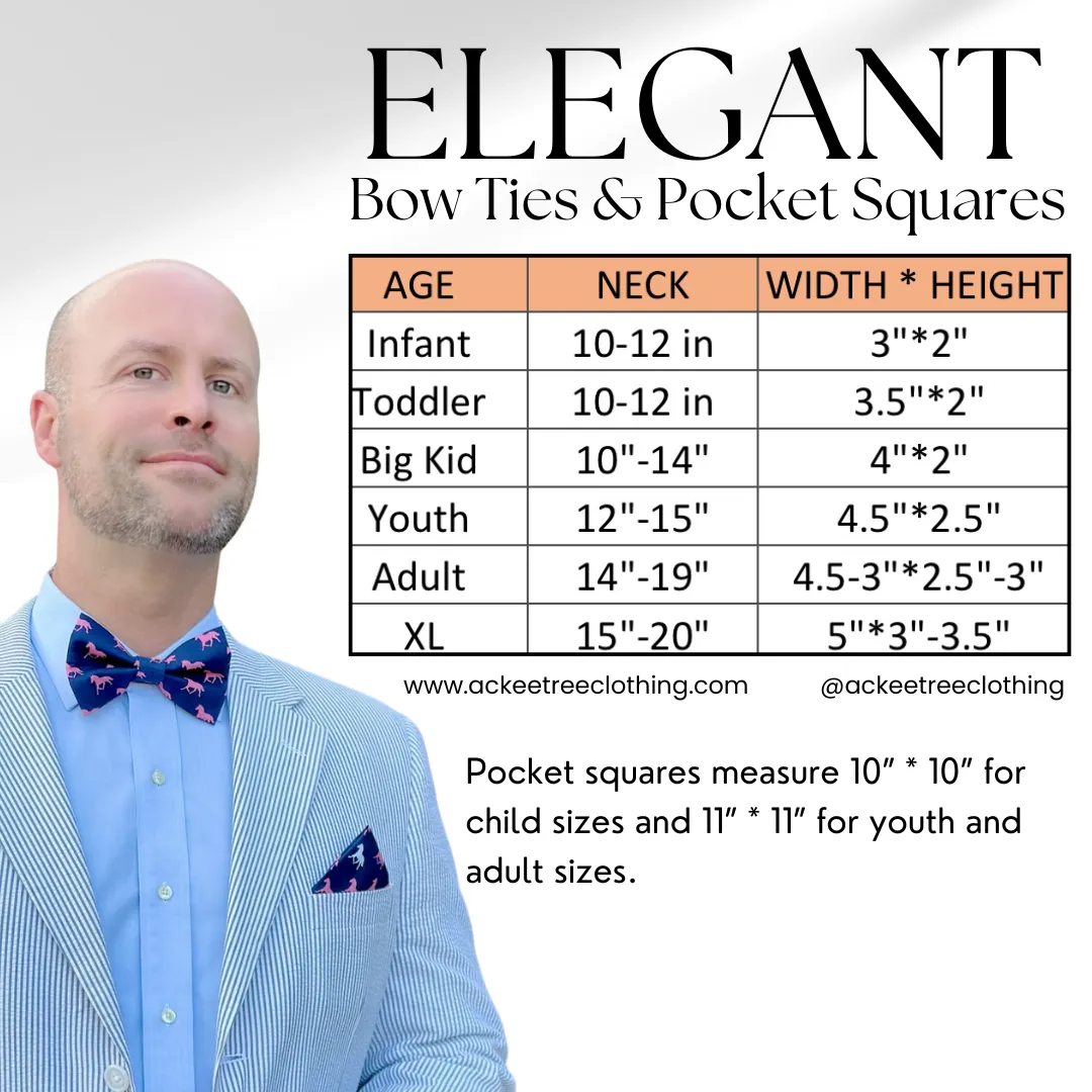 Derby Horses Bow Tie