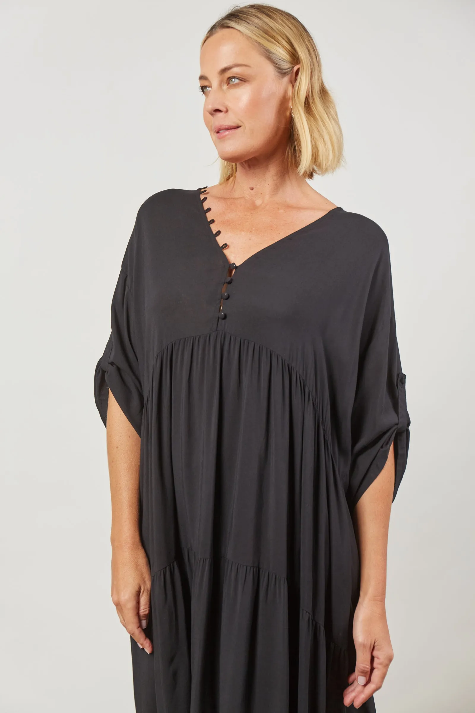 Euphoria Button Maxi Dress