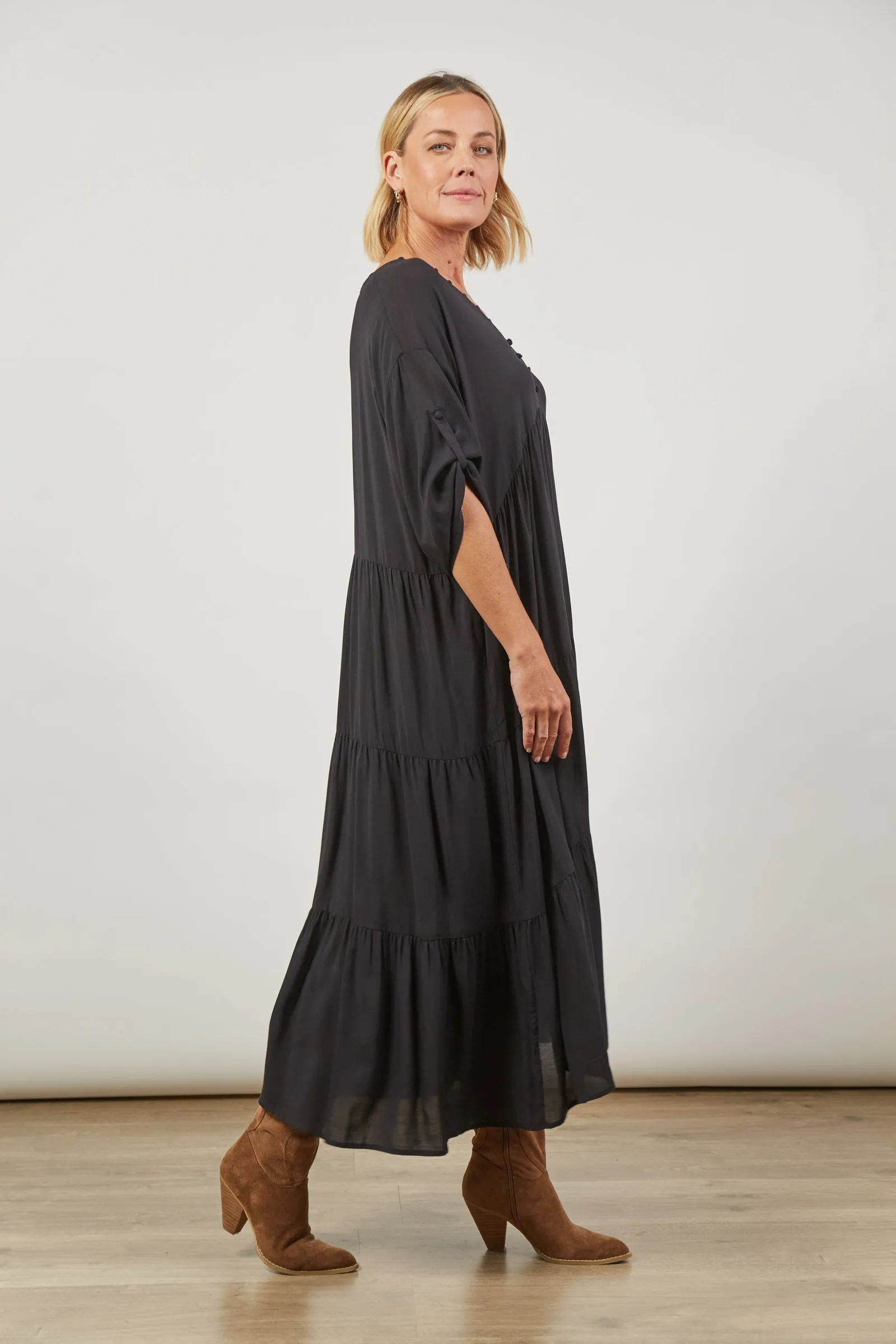Euphoria Button Maxi Dress