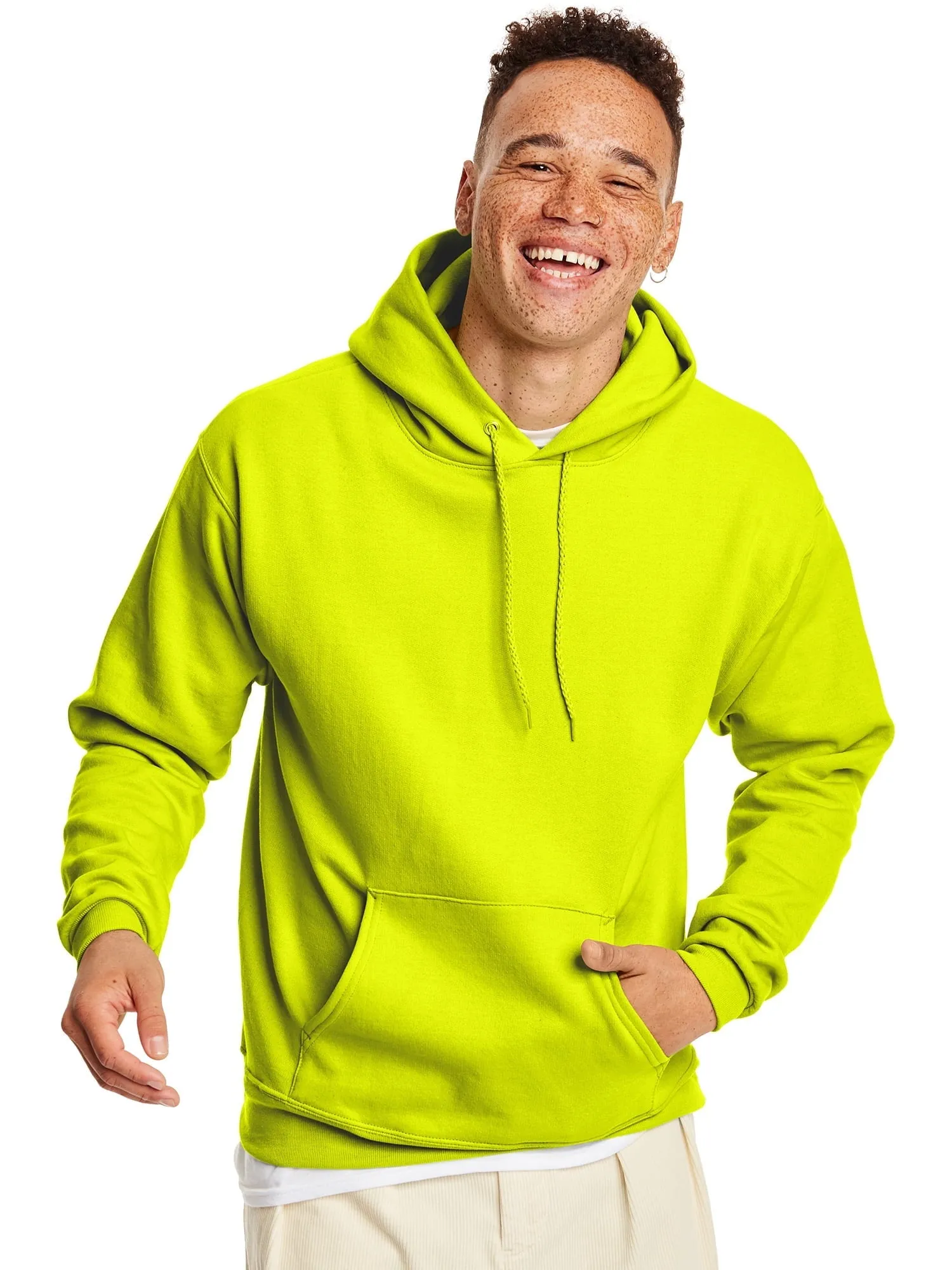 Hanes Men's and Big Men's Ecosmart Fleece Pullover Hoodie Sweatshirt, up to Size 5XL