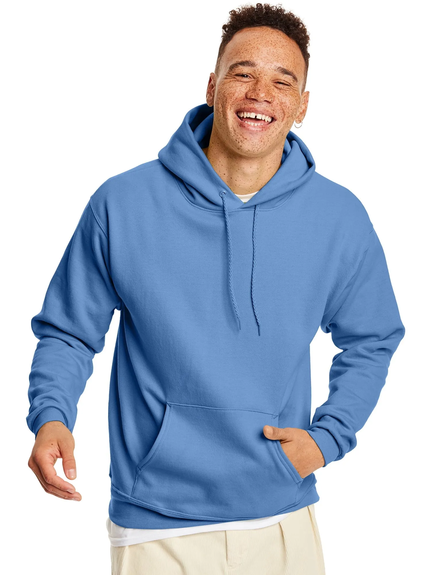 Hanes Men's and Big Men's Ecosmart Fleece Pullover Hoodie Sweatshirt, up to Size 5XL