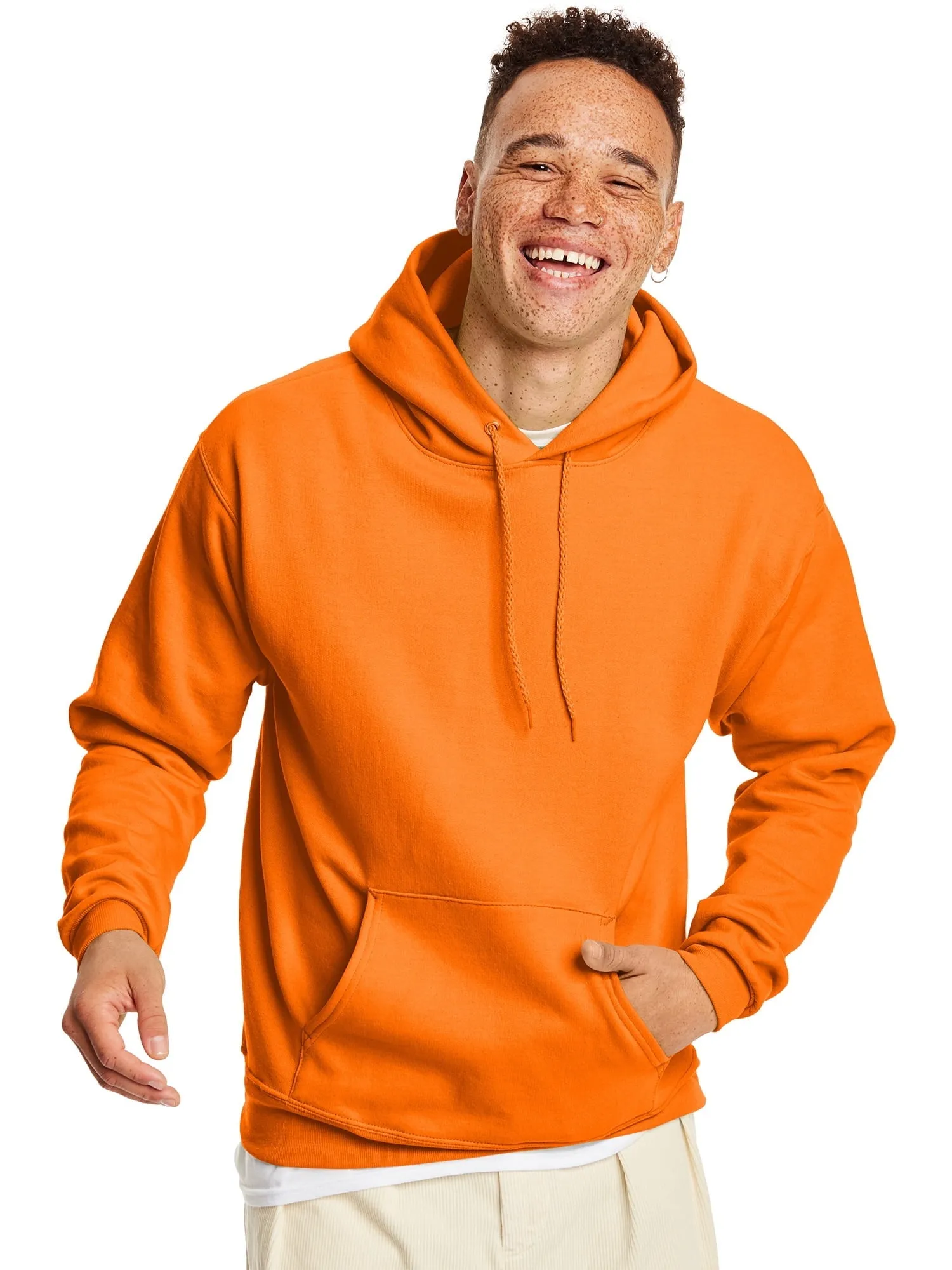 Hanes Men's and Big Men's Ecosmart Fleece Pullover Hoodie Sweatshirt, up to Size 5XL