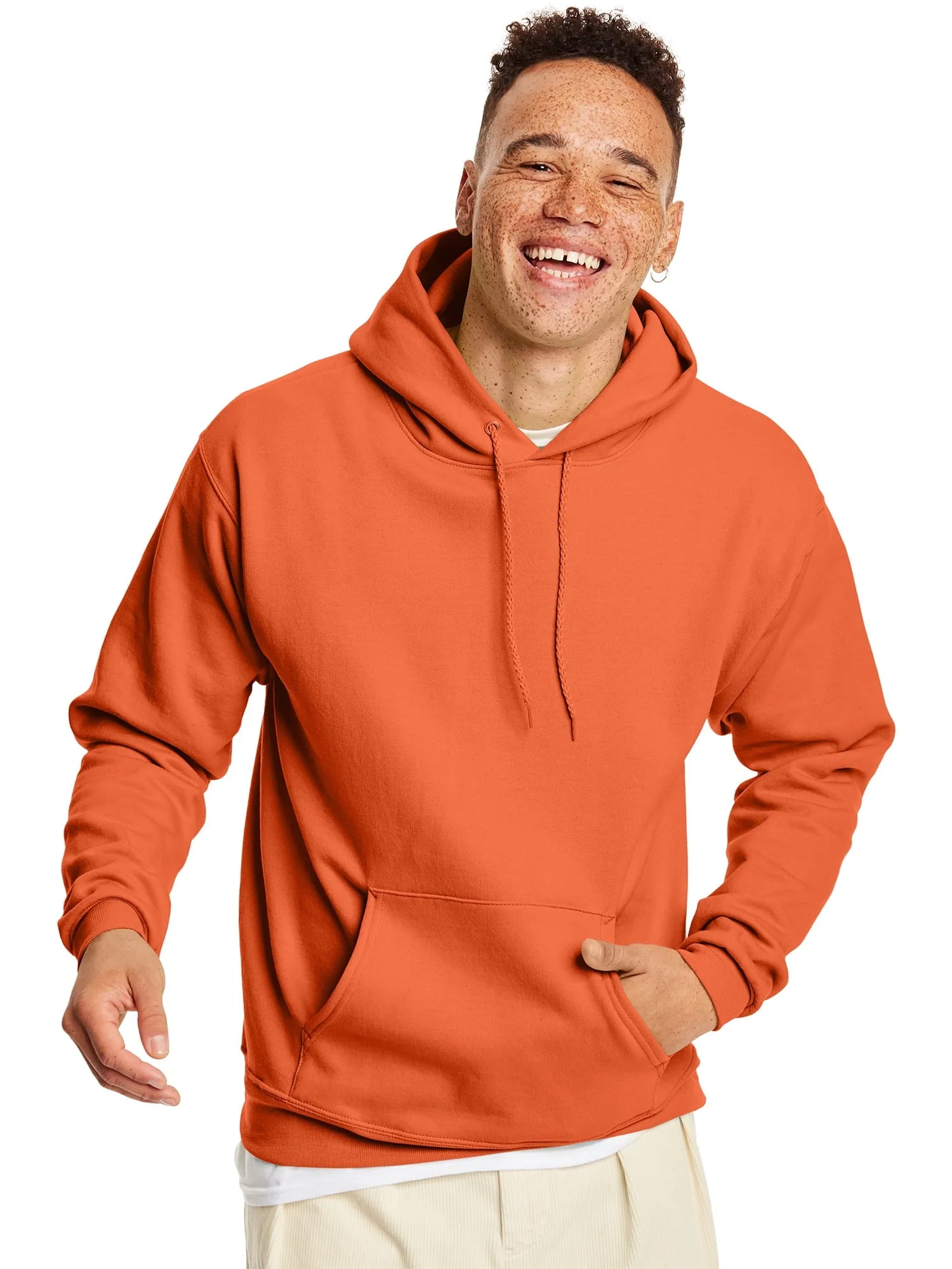 Hanes Men's and Big Men's Ecosmart Fleece Pullover Hoodie Sweatshirt, up to Size 5XL