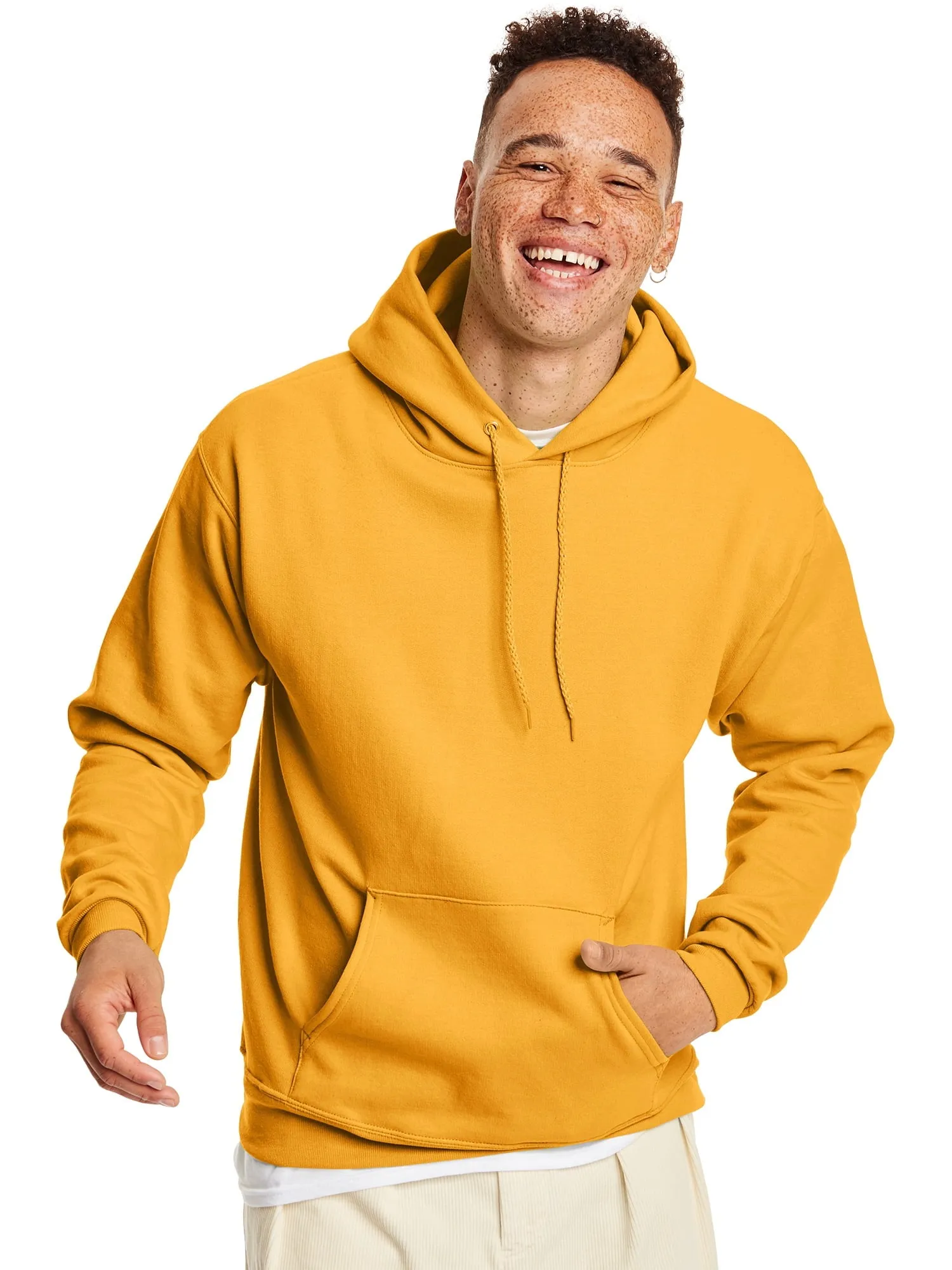 Hanes Men's and Big Men's Ecosmart Fleece Pullover Hoodie Sweatshirt, up to Size 5XL