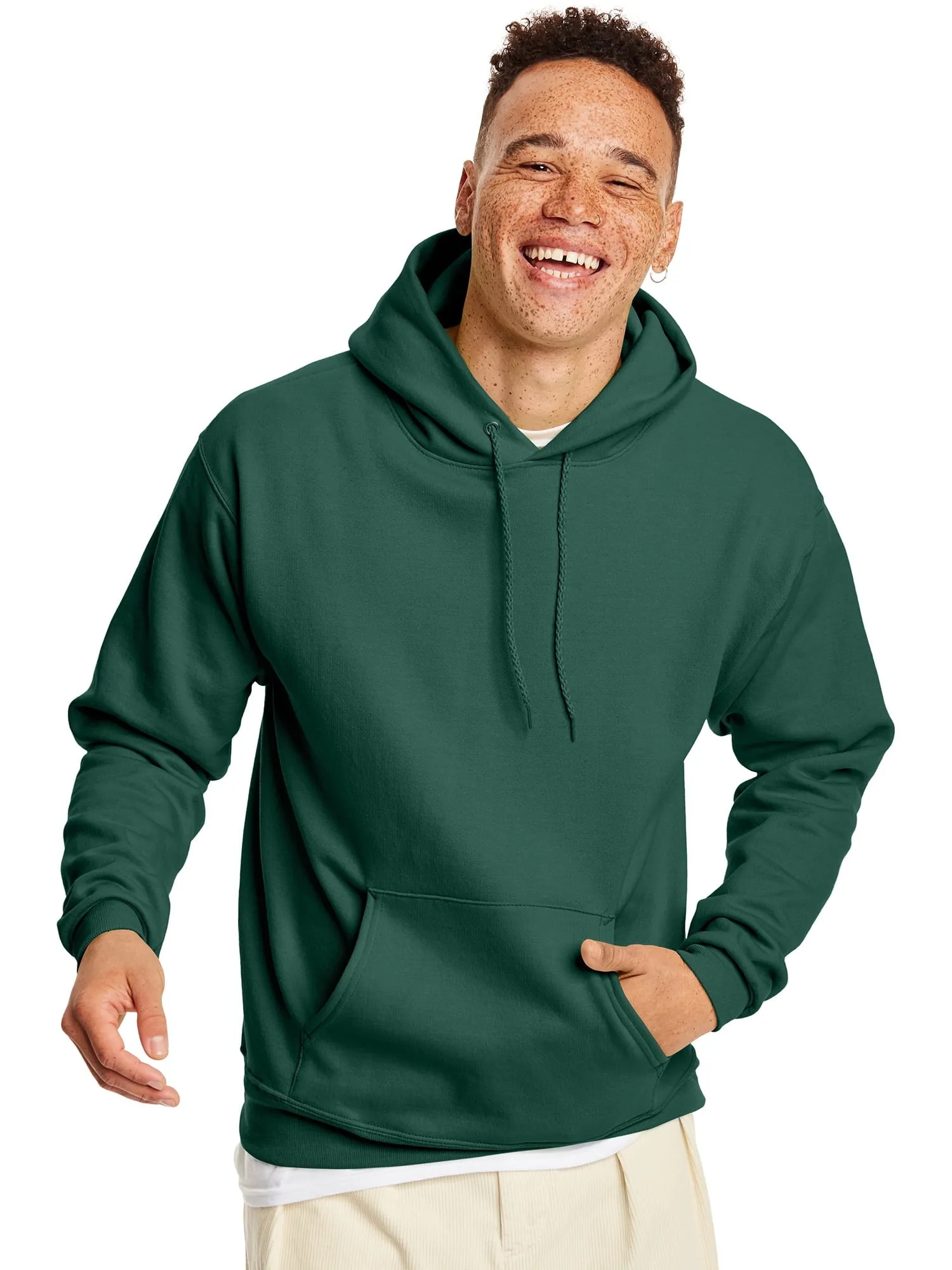 Hanes Men's and Big Men's Ecosmart Fleece Pullover Hoodie Sweatshirt, up to Size 5XL