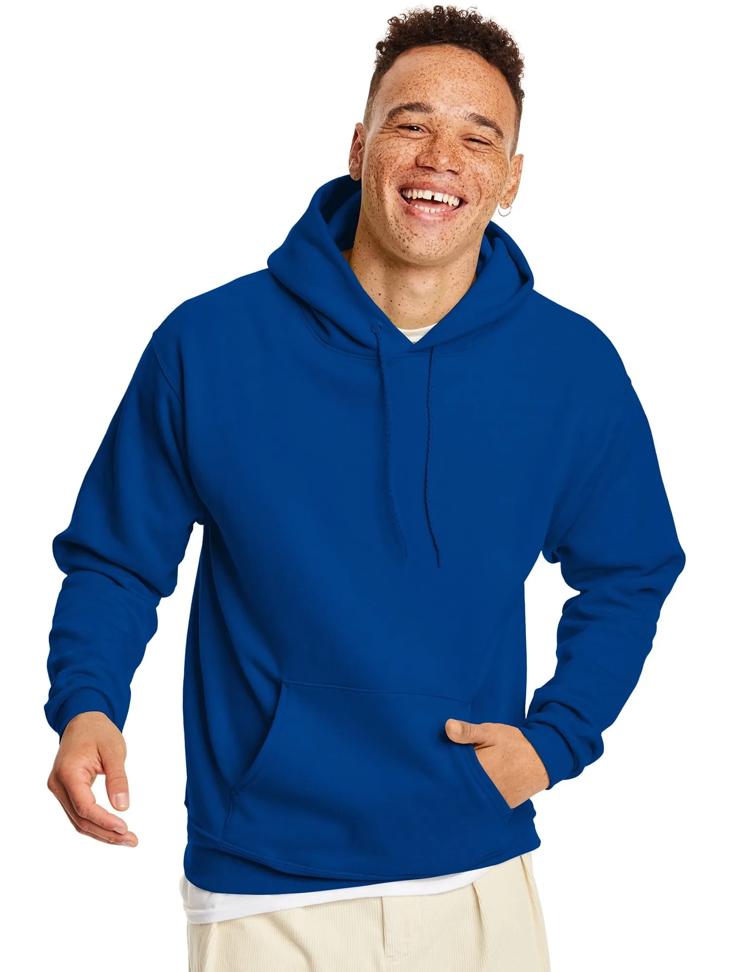 Hanes Men's and Big Men's Ecosmart Fleece Pullover Hoodie Sweatshirt, up to Size 5XL