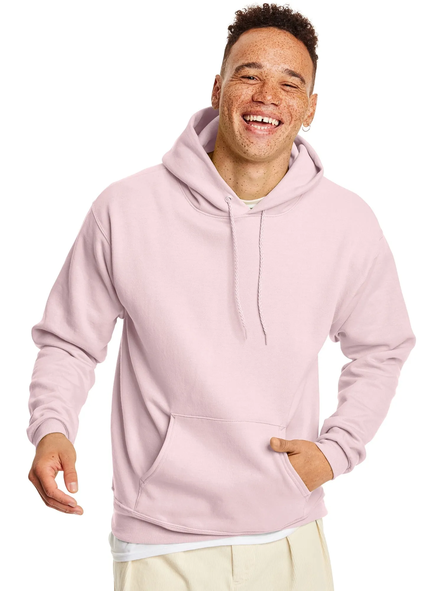 Hanes Men's and Big Men's Ecosmart Fleece Pullover Hoodie Sweatshirt, up to Size 5XL