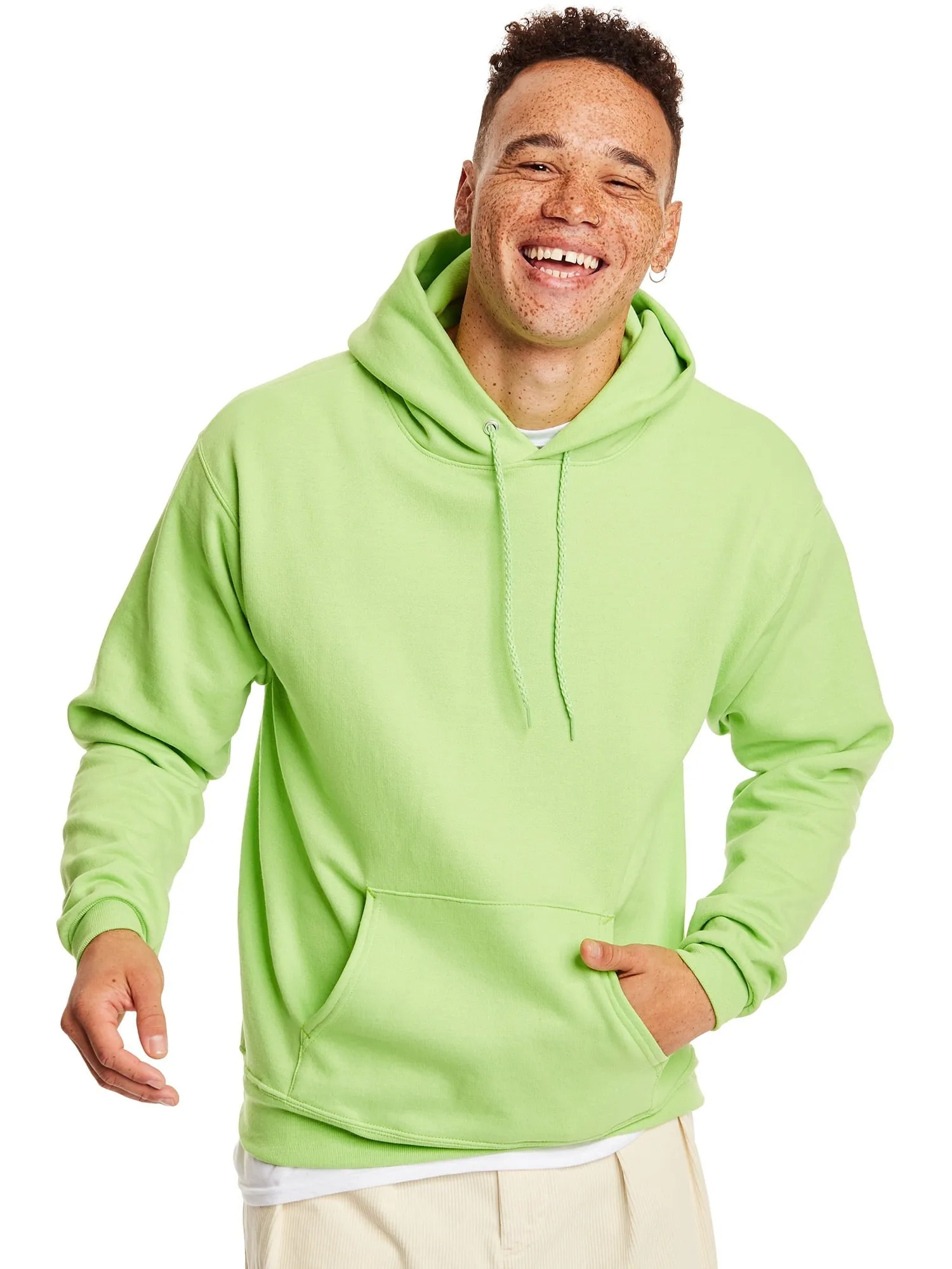 Hanes Men's and Big Men's Ecosmart Fleece Pullover Hoodie Sweatshirt, up to Size 5XL