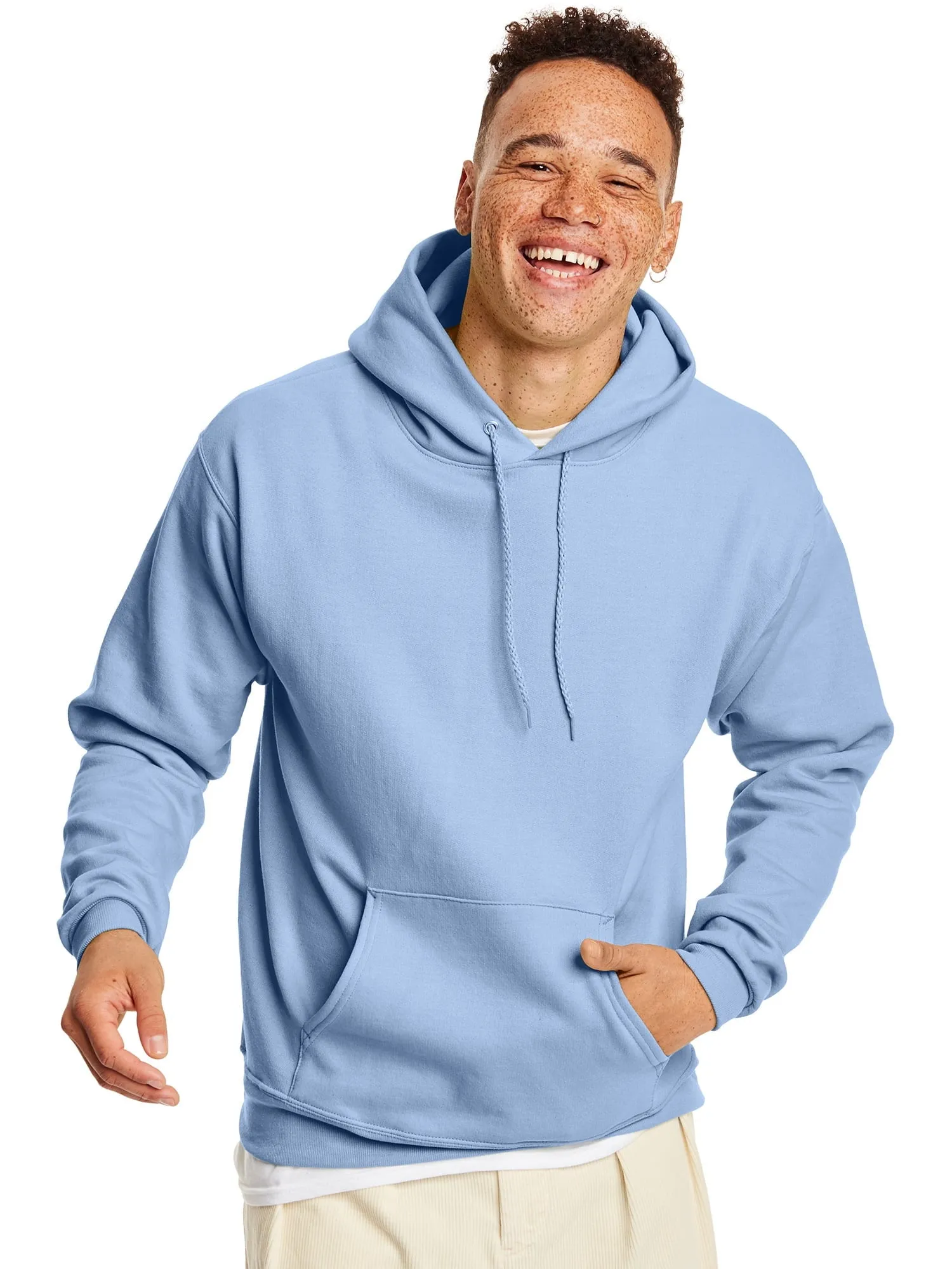 Hanes Men's and Big Men's Ecosmart Fleece Pullover Hoodie Sweatshirt, up to Size 5XL