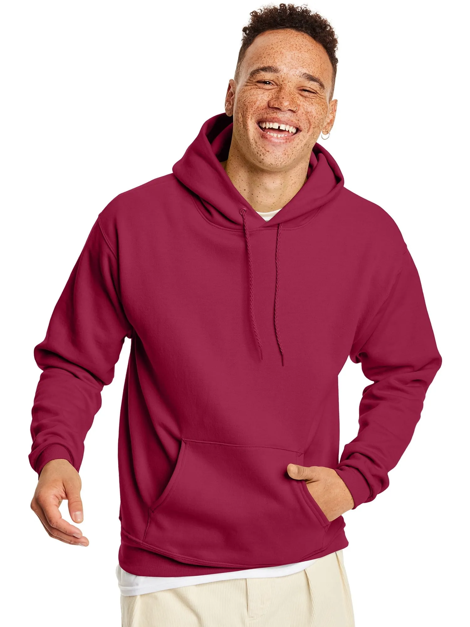 Hanes Men's and Big Men's Ecosmart Fleece Pullover Hoodie Sweatshirt, up to Size 5XL