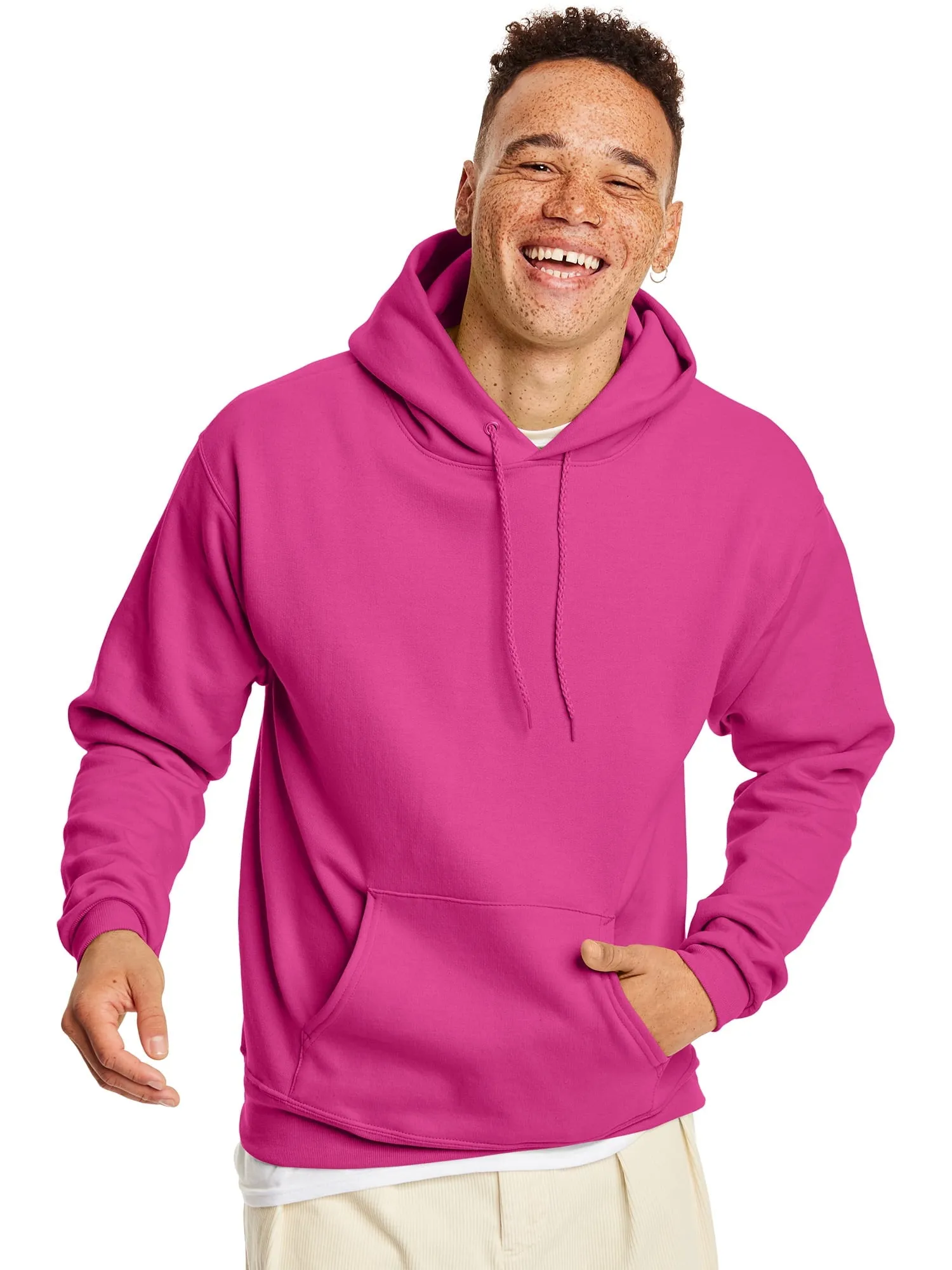 Hanes Men's and Big Men's Ecosmart Fleece Pullover Hoodie Sweatshirt, up to Size 5XL
