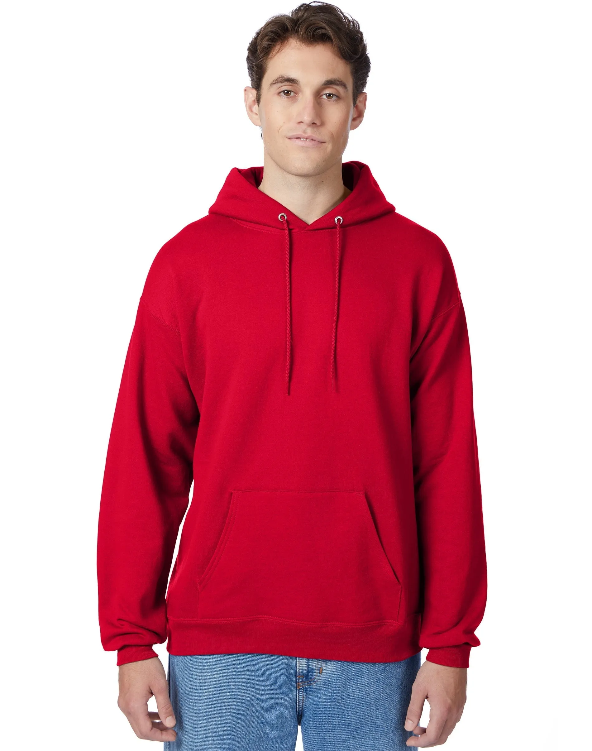 Hanes Men's and Big Men's Ecosmart Fleece Pullover Hoodie Sweatshirt, up to Size 5XL