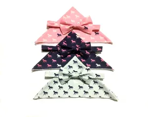 Horses Bow Tie & Pocket Square Set