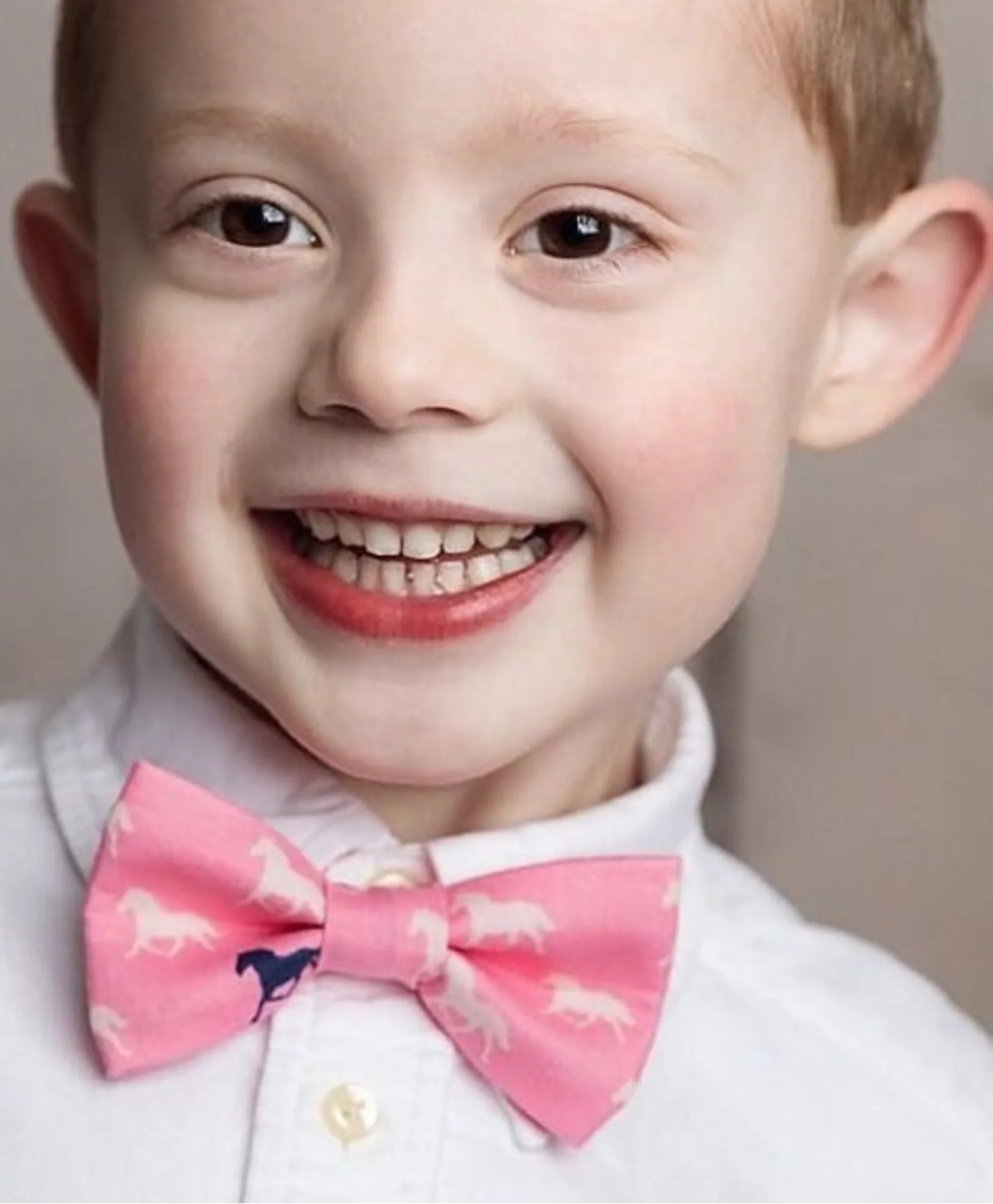 Horses Bow Tie & Pocket Square Set