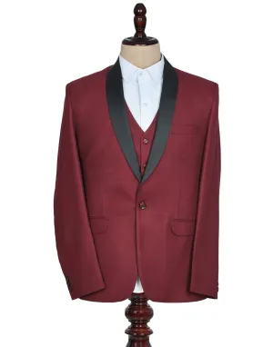 Maroon Tuxedo PantSuit