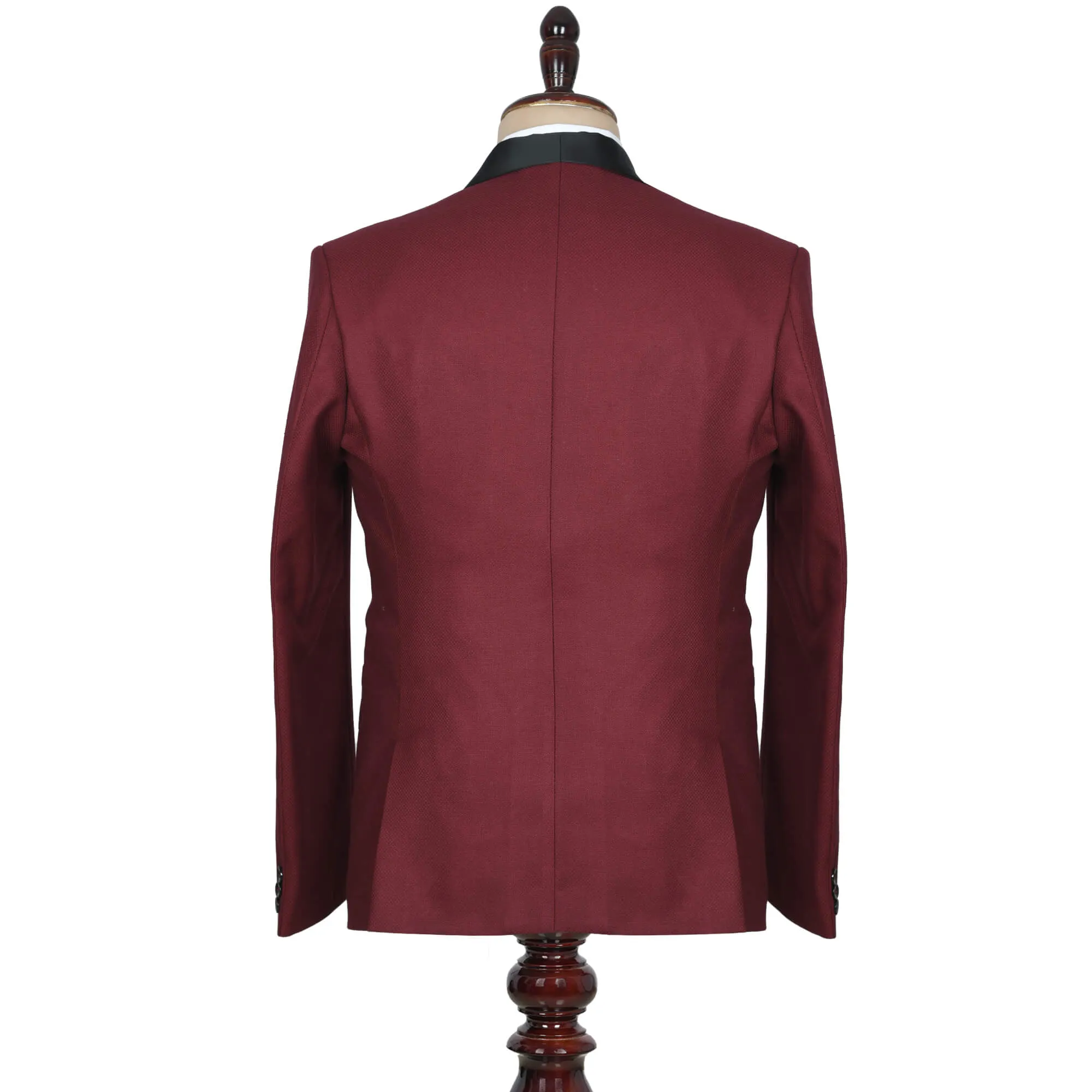 Maroon Tuxedo PantSuit