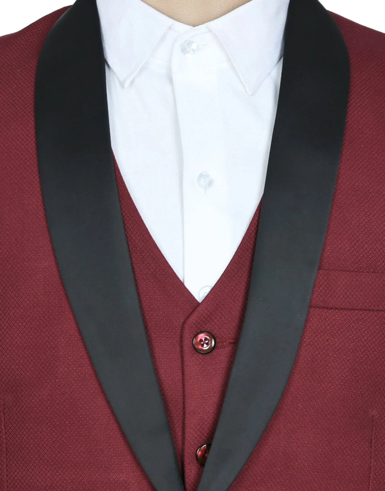 Maroon Tuxedo PantSuit