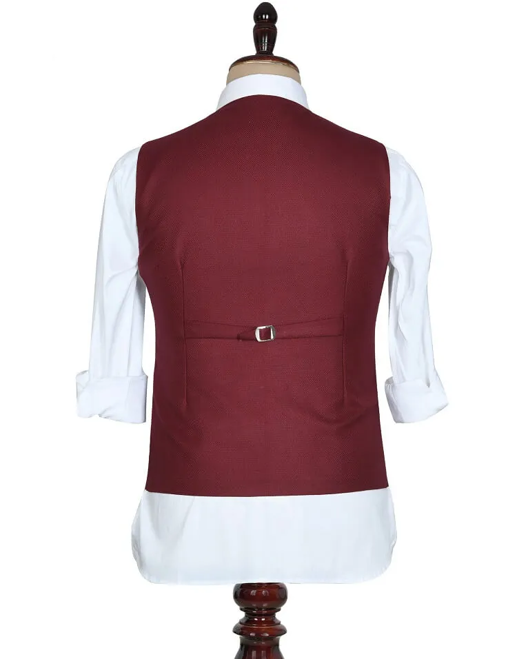Maroon Tuxedo PantSuit