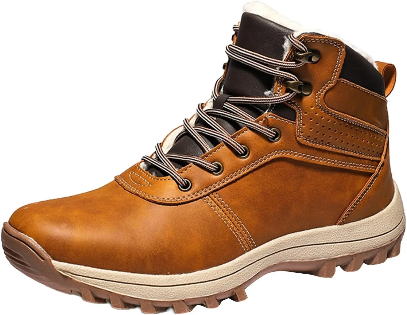 Men Work Boots Composite Toe Hiking Sneakers Comfortable Warm Womens Safety Shoes Slip Resistant Waterproof Outdoor Work Botas Lightweight Hike Grounded Footwear