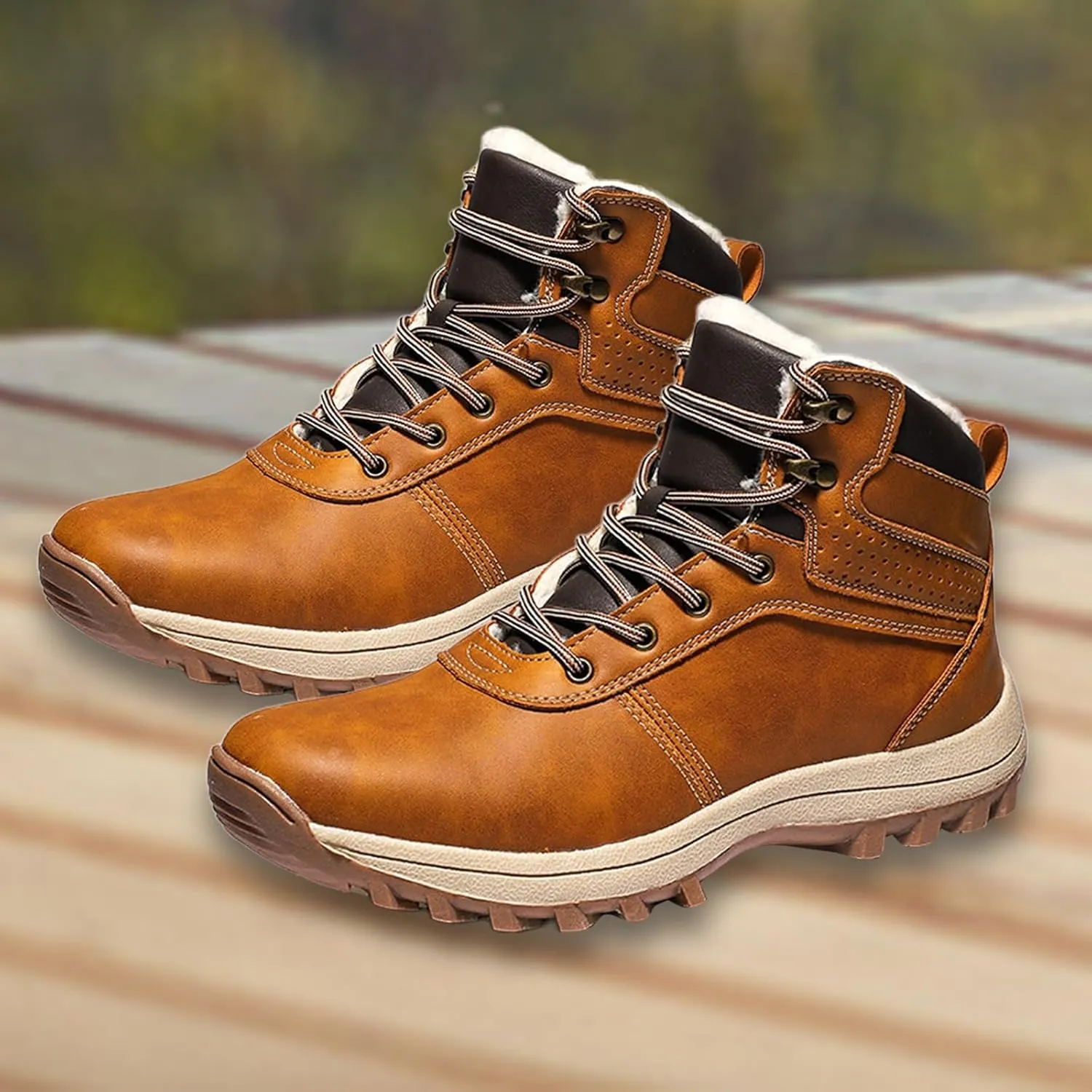 Men Work Boots Composite Toe Hiking Sneakers Comfortable Warm Womens Safety Shoes Slip Resistant Waterproof Outdoor Work Botas Lightweight Hike Grounded Footwear