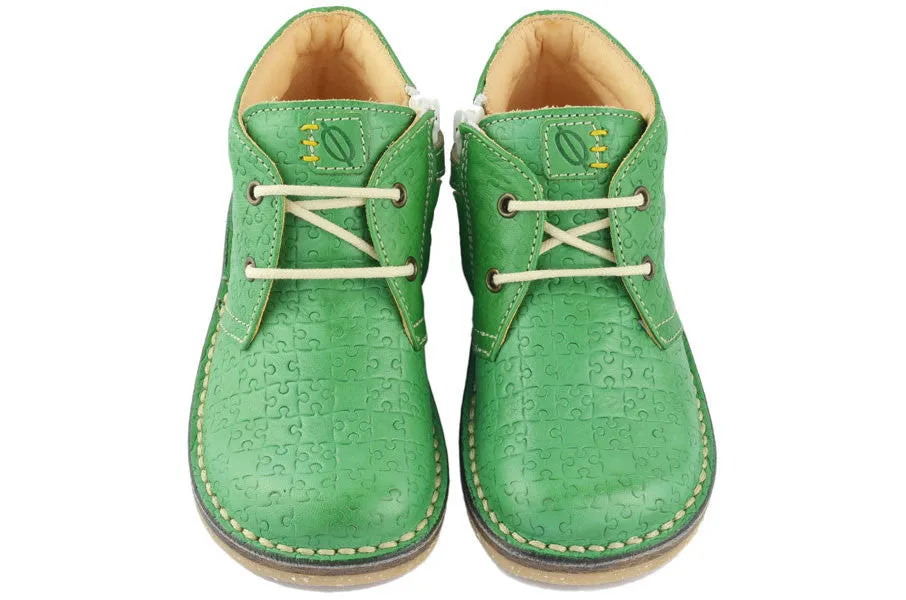 Ocra Boys Green Puzzle Boot