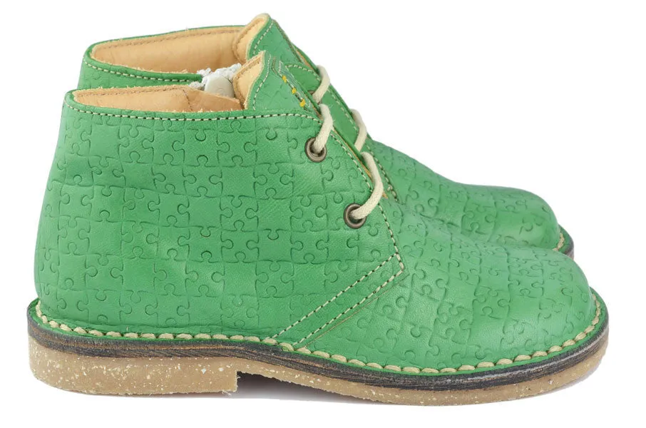 Ocra Boys Green Puzzle Boot