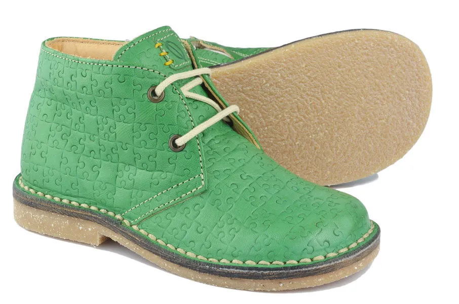 Ocra Boys Green Puzzle Boot