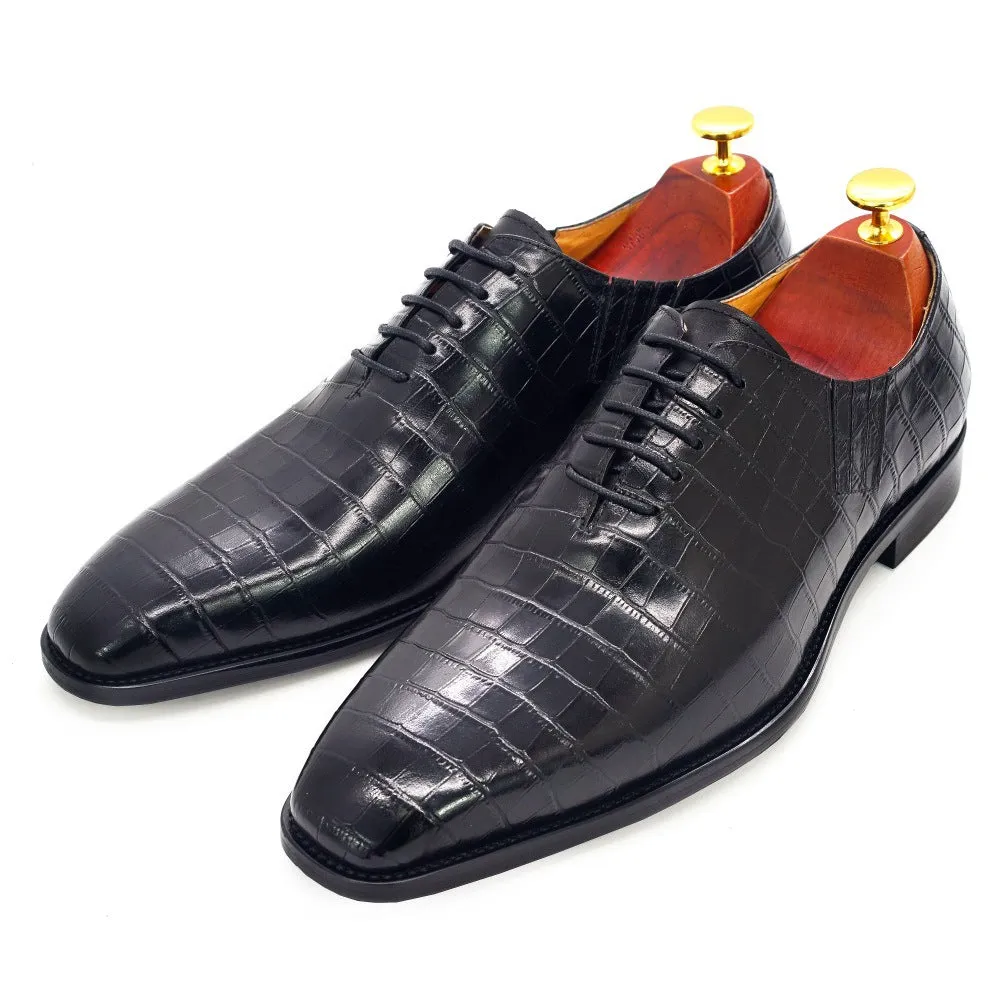 Pattern Leather Formal Business Shoes