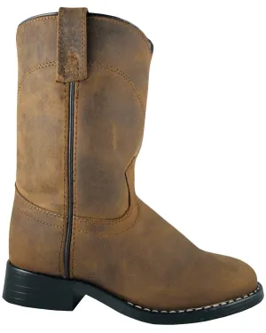 Smoky Mountain Toddler Brown Soft Leather Roper Western Boots 3036T